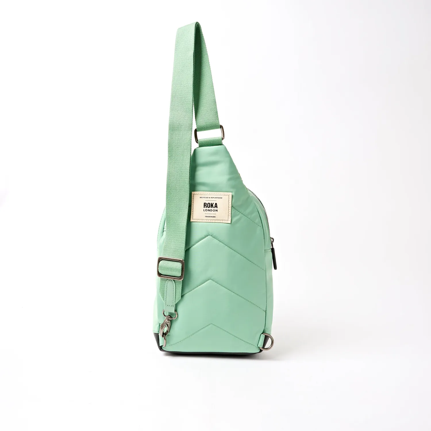 Roka London Willesden sling taske Green Tonal Large