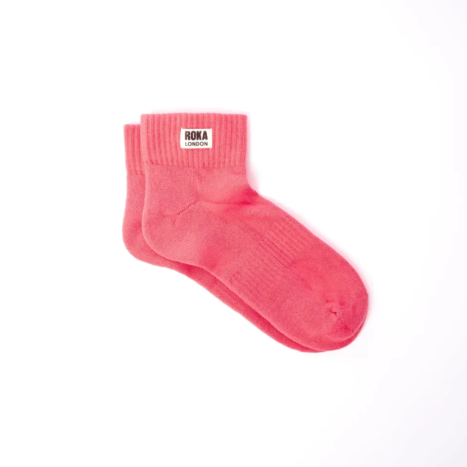 Roka London Wembley ankelsokker Sugar Coral 36-42 bomuld