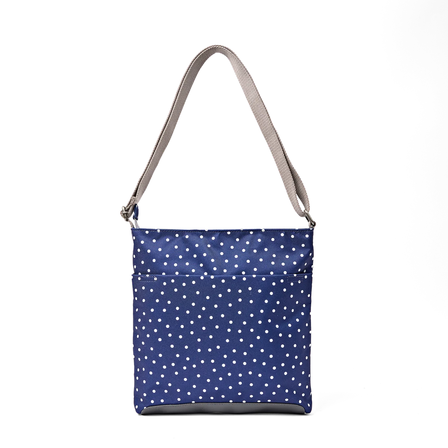 Roka London Kennington crossbody Navy Polka Dot Medium 2,7 liter