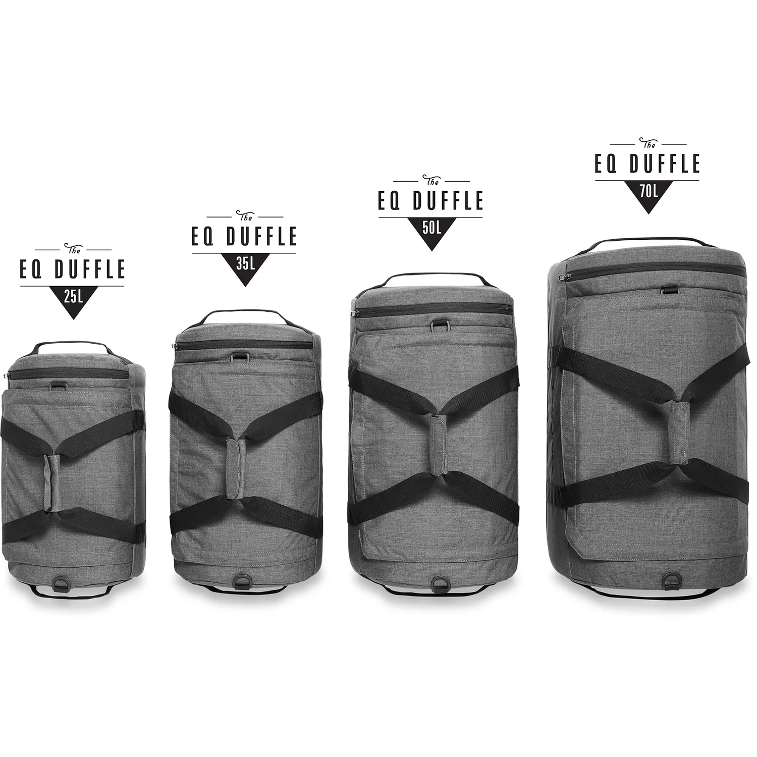 Dakine EQ Duffle rejsetaske 70L sort sammenpakkelig