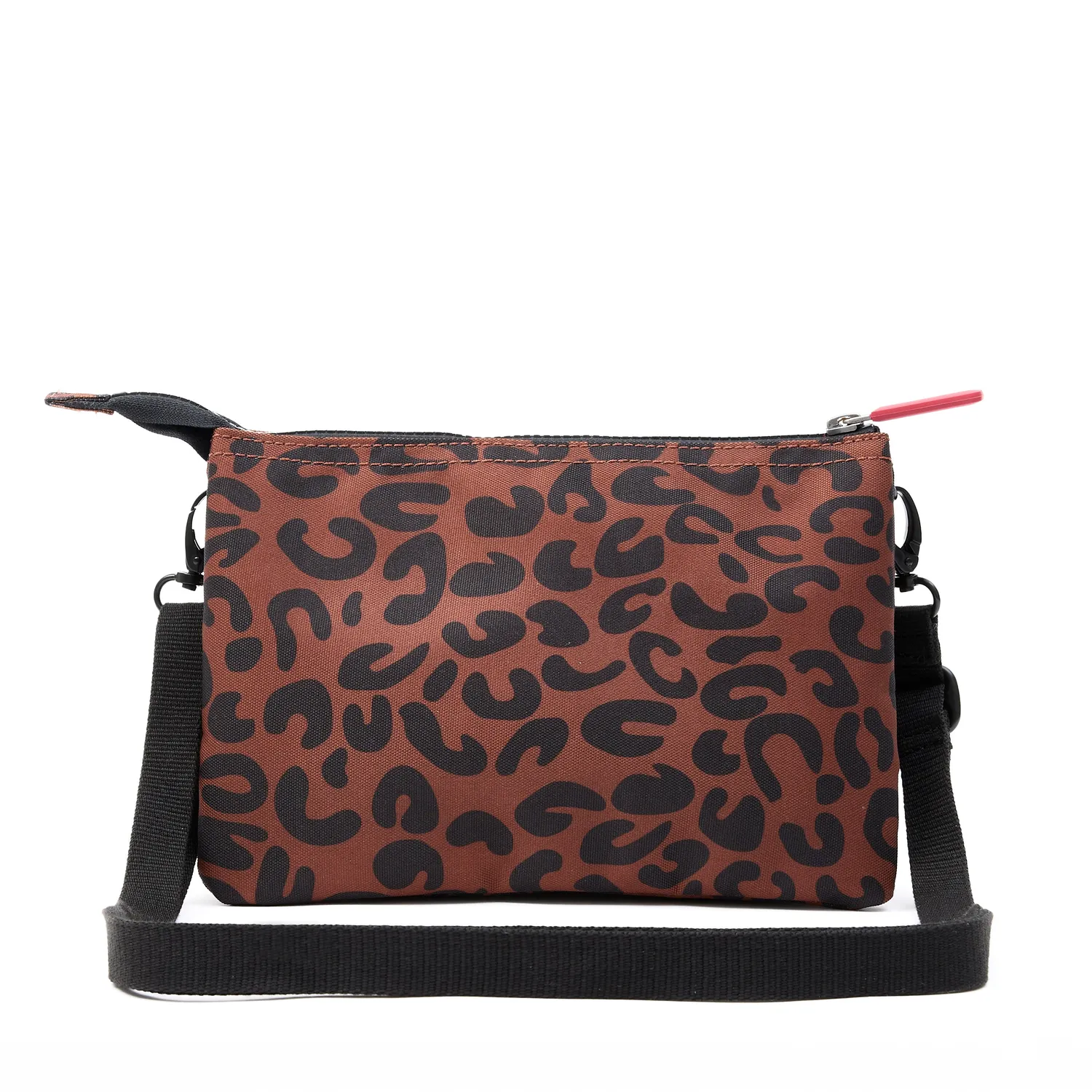 Roka London Carnaby XL crossbodytaske Scarlet Leopard print