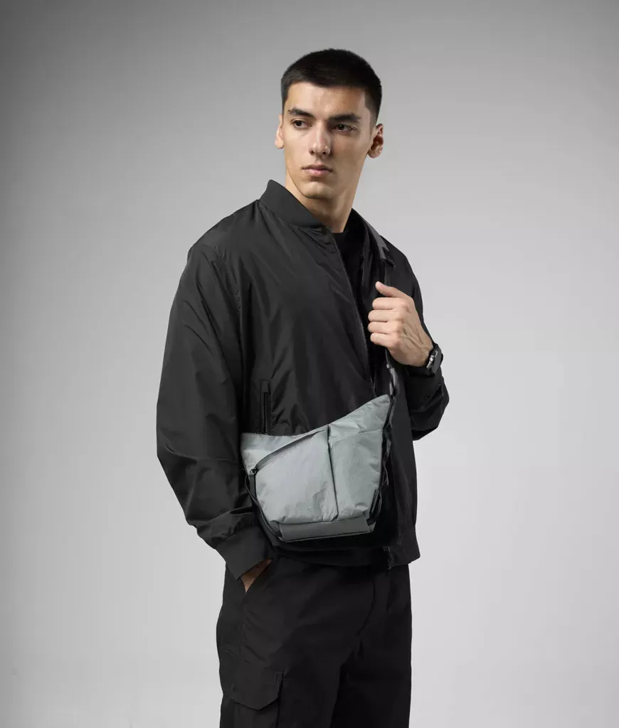 Alpaka Flow Satchel skuldertaske 2L slate gray vejrbestandig