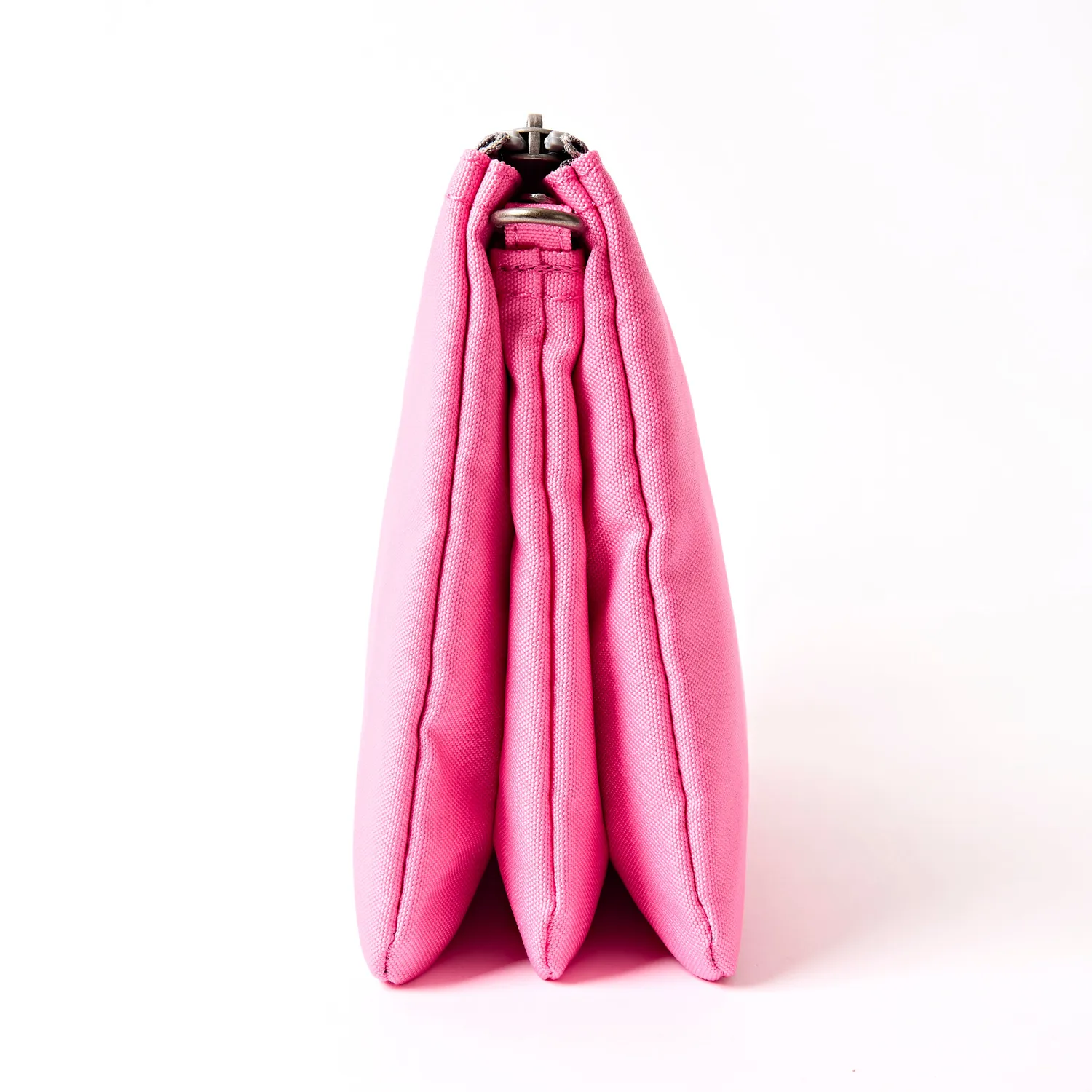 Roka London Carnaby Crossbody Bag clutch XL pink 0,5 liter