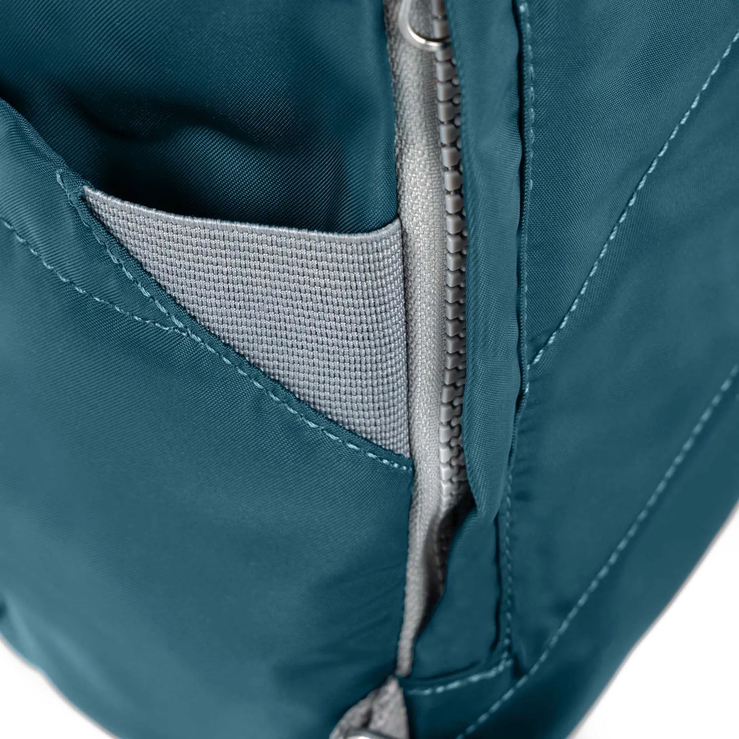Roka London Canfield rygsæk teal nylon vandafvisende large