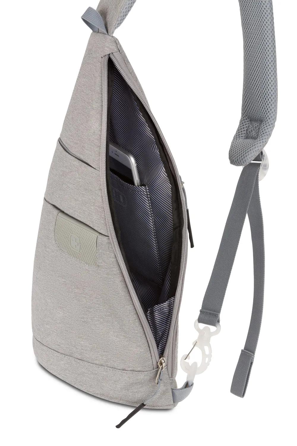 Swissgear 2657 skuldertaske sling lysegrå lille