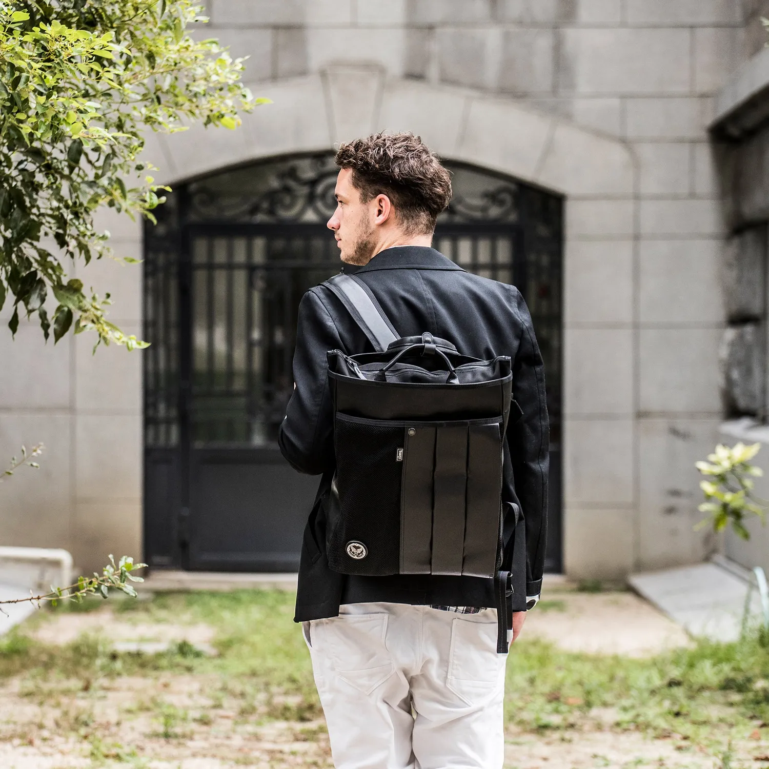 Harvest Label Custom Pelle HP-0203 rygsæk sort læder
