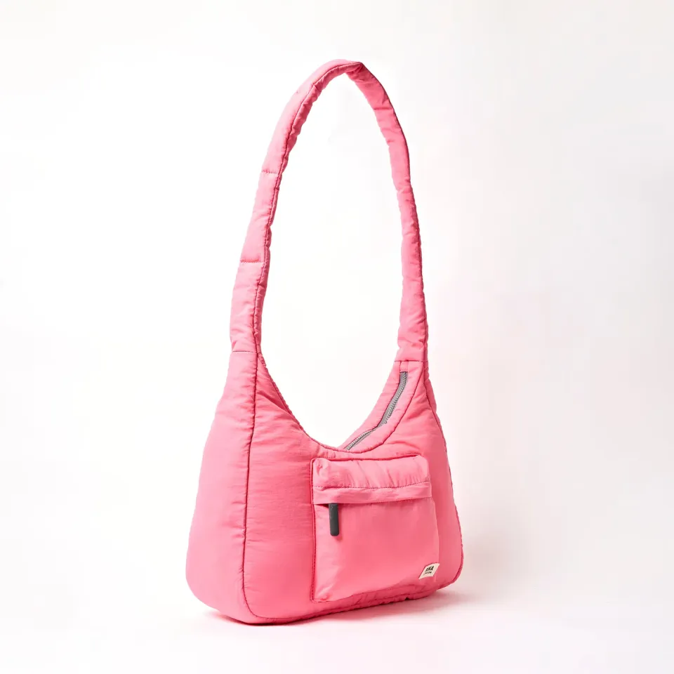 Roka London Belsize Crossbody taske Pink Lemonade Medium let