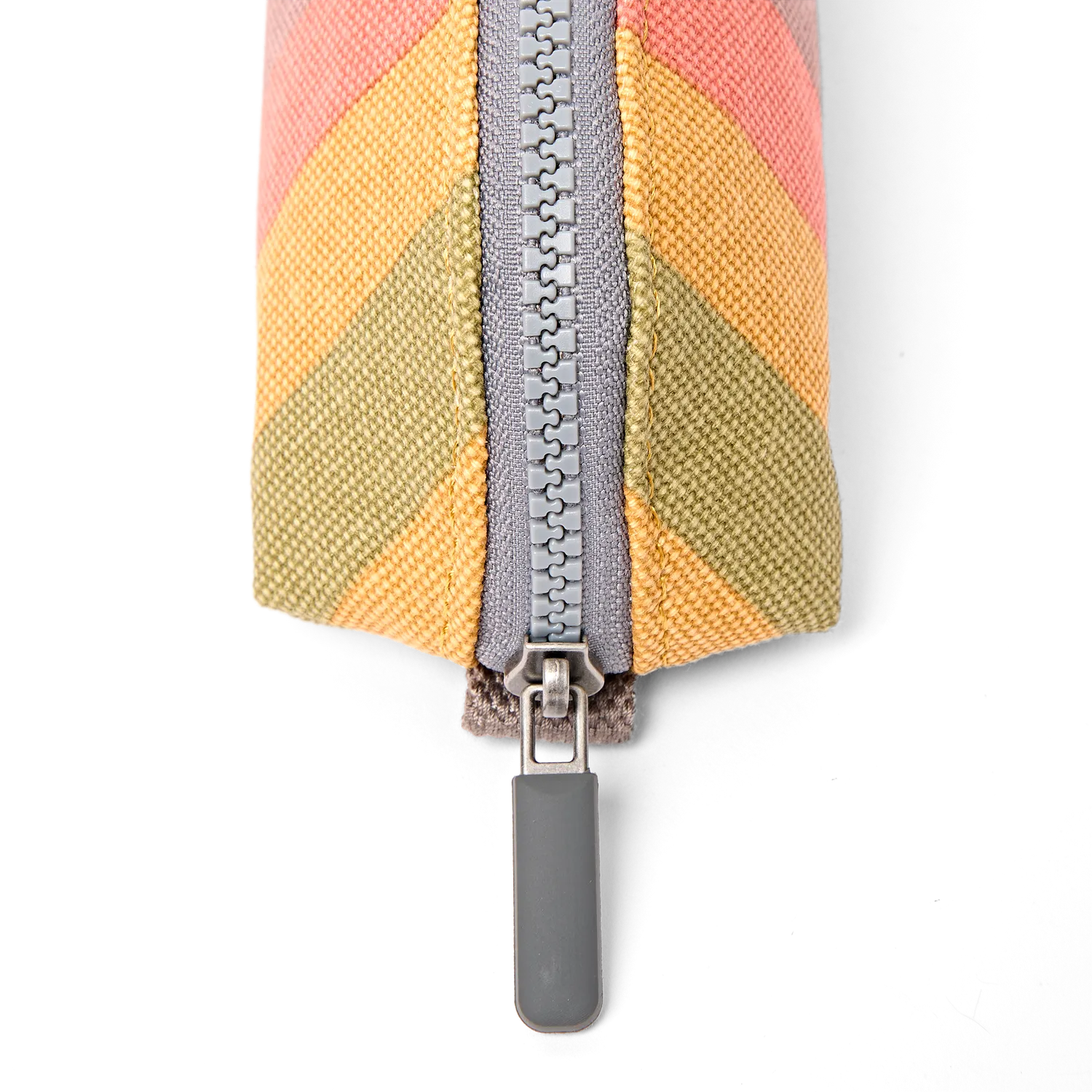 Roka London Tate pouch Faded Multi Stripe bomuld