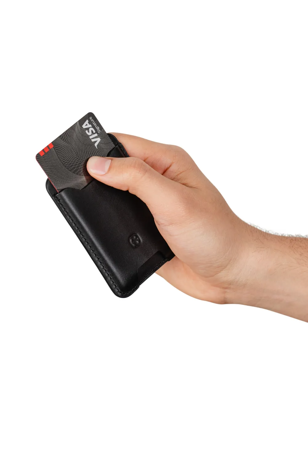 Swissgear Snapp MagSafe kortholder sort læder RFID
