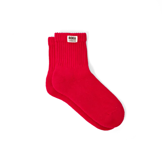 Roka London Windsor strømper scarlet EU 36-42