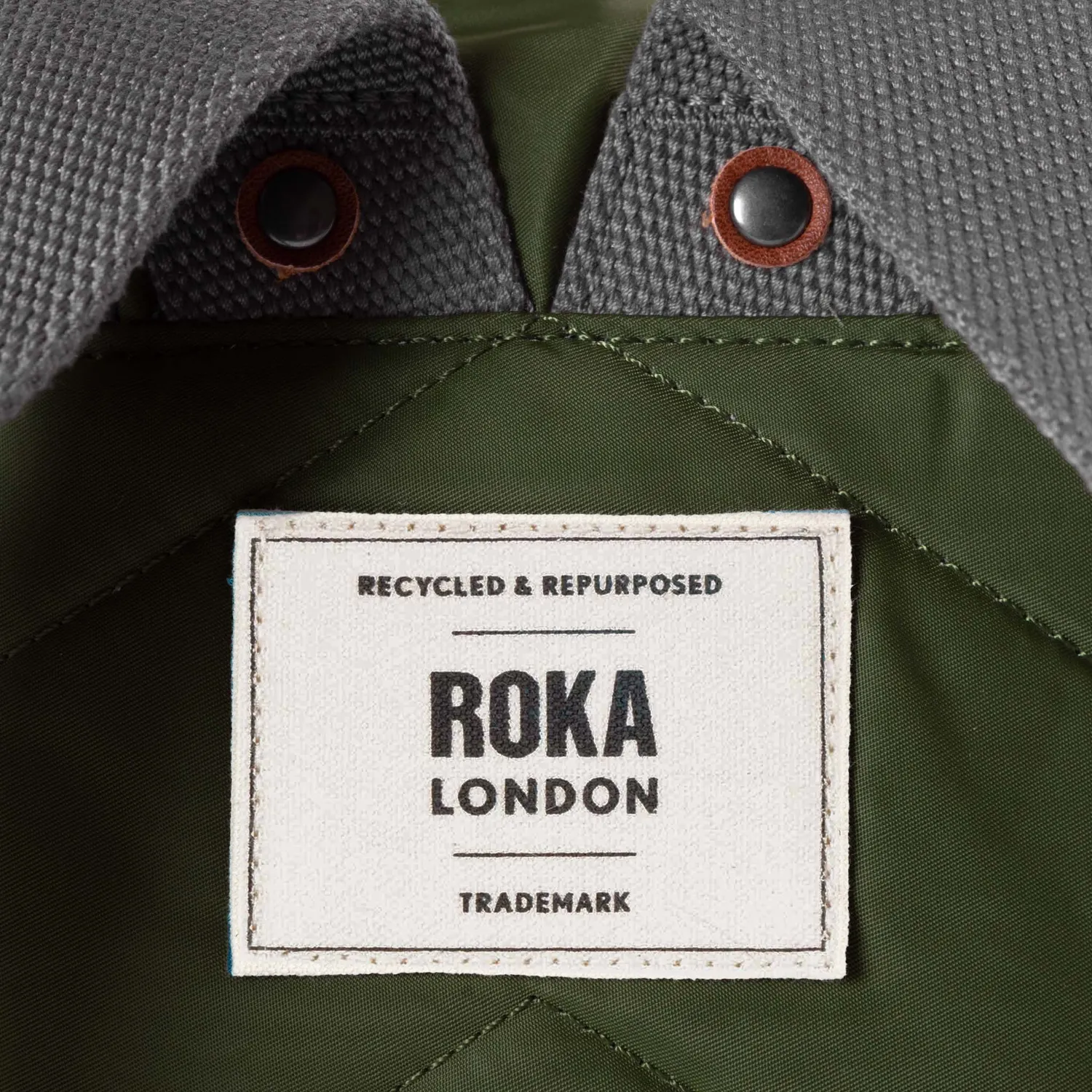 Roka London Canfield rygsæk avocado roll-top 21,3 liter