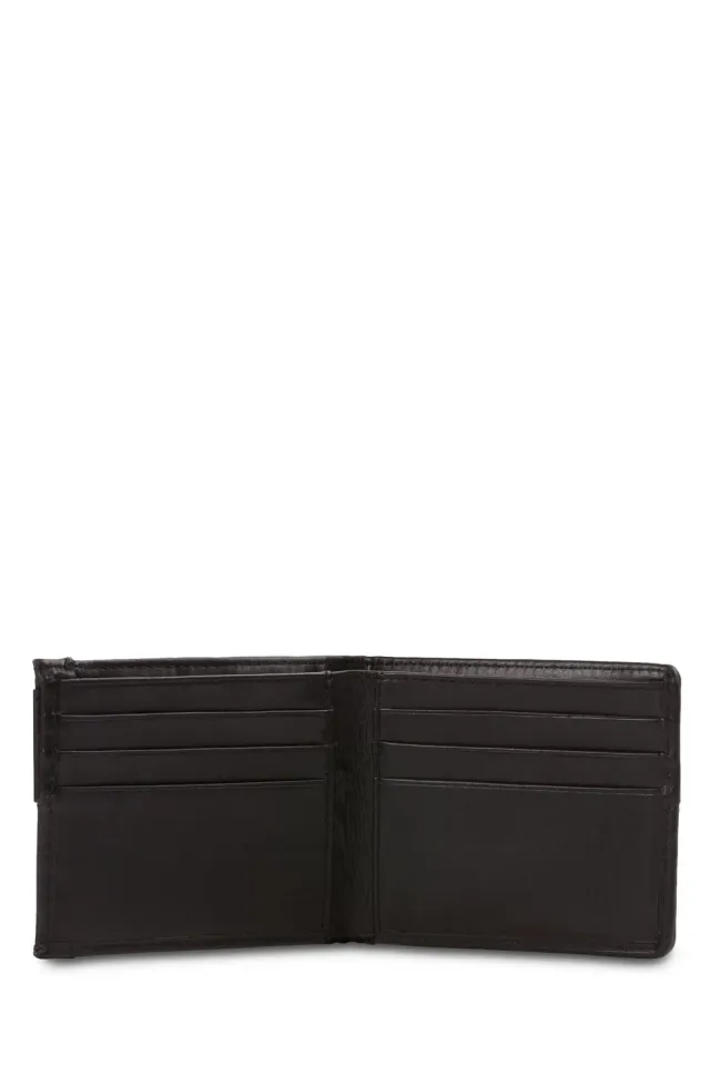 Swissgear Nylon Inlay bifold pung sort nylon læder