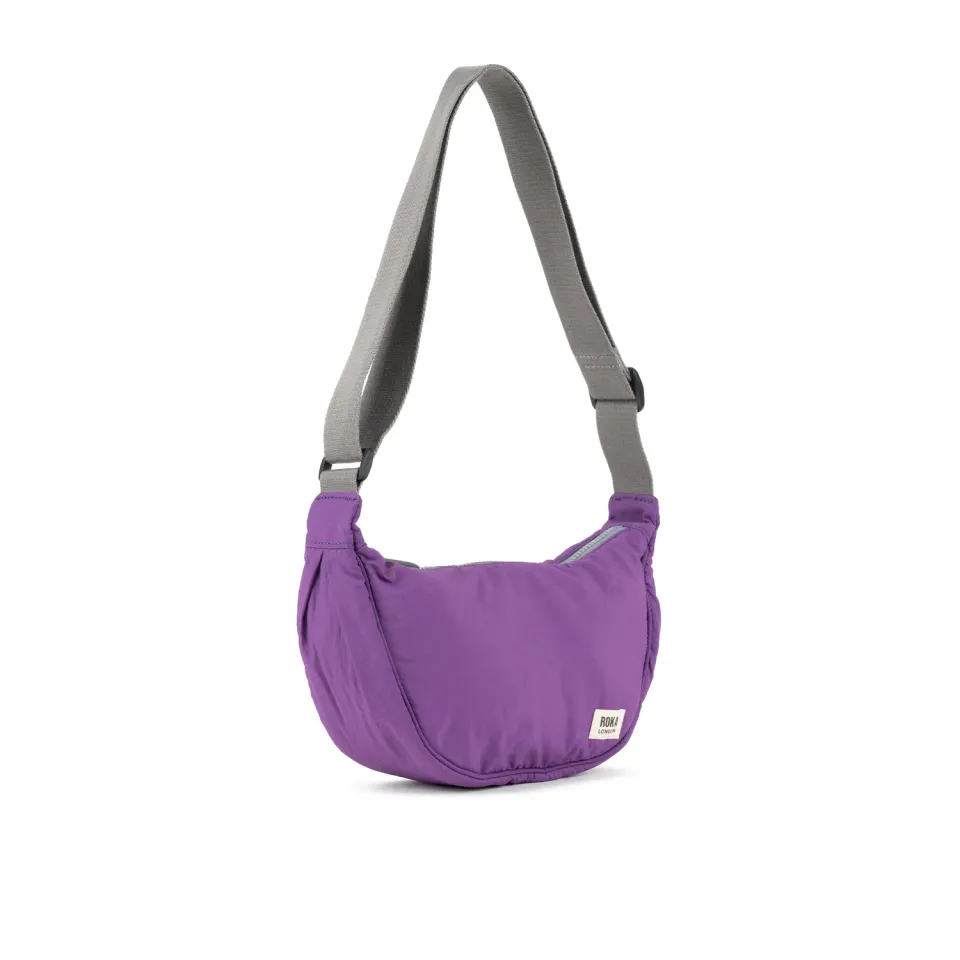 Roka London Farringdon halvmåne taske Small lilla 4,2 liter