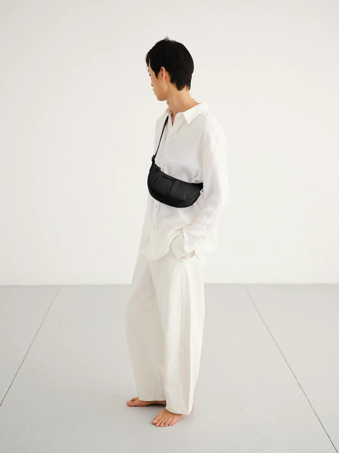 Ölend Mini Moon Bag skuldertaske sort måneform