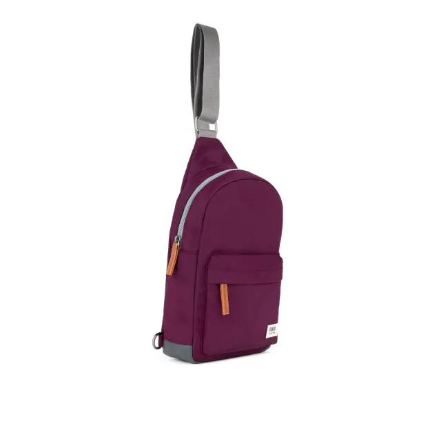 Roka London Willesden sling taske Royal Burgundy Large