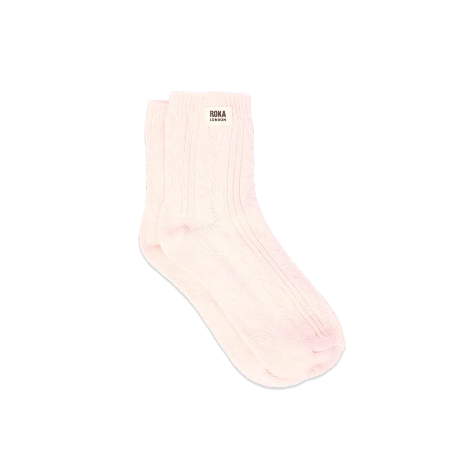 Roka London Wallace strømper Transcendent Pink 36-42