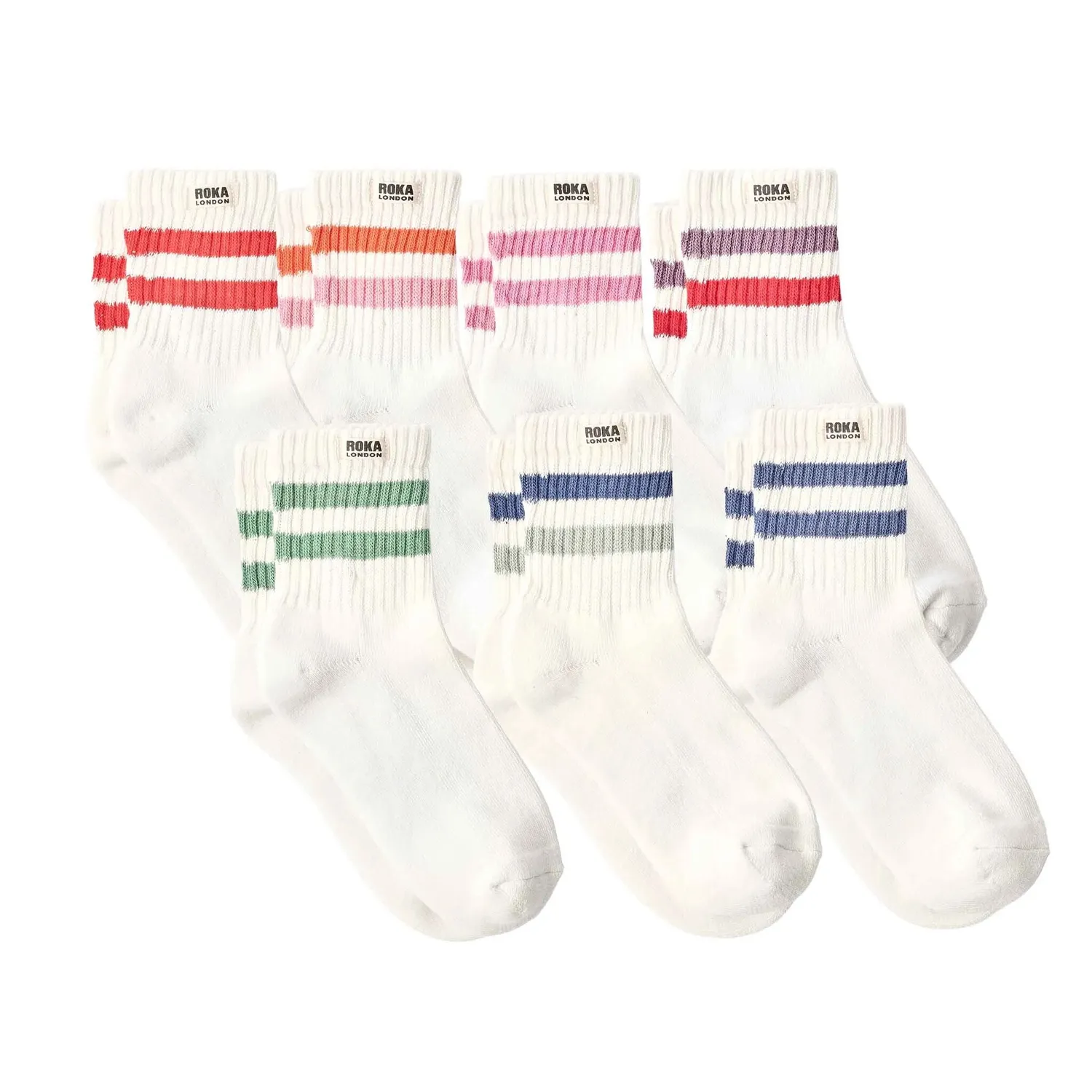 Roka Windsor sokker 3-pak EU 36-42 stribet