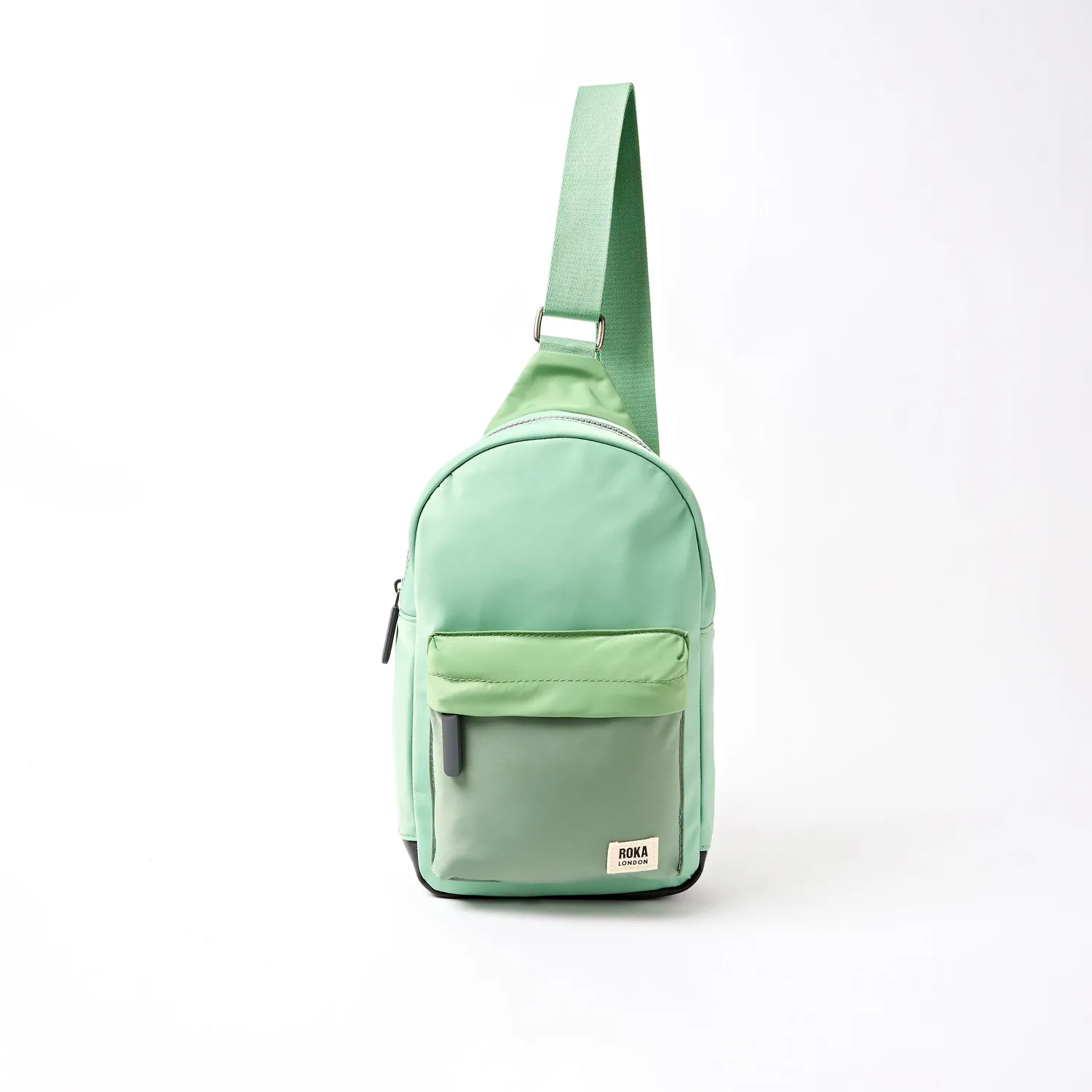 Roka London Willesden sling taske Green Tonal Large