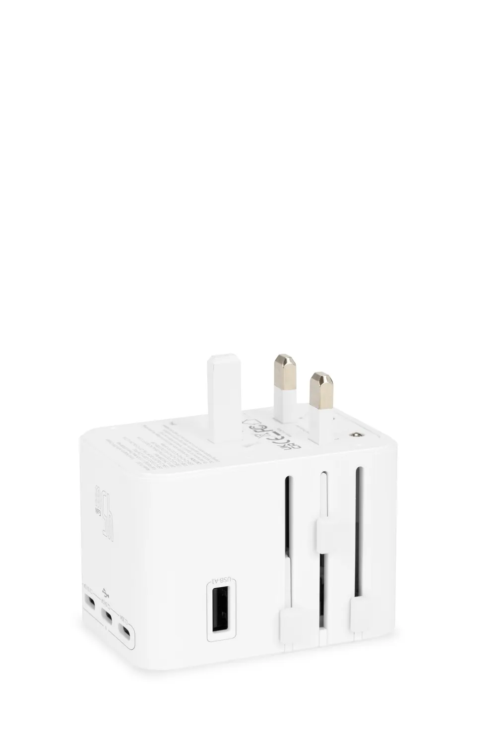 SWISSGEAR Worldwide Travel Adapter rejseadapter hvid med USB-C