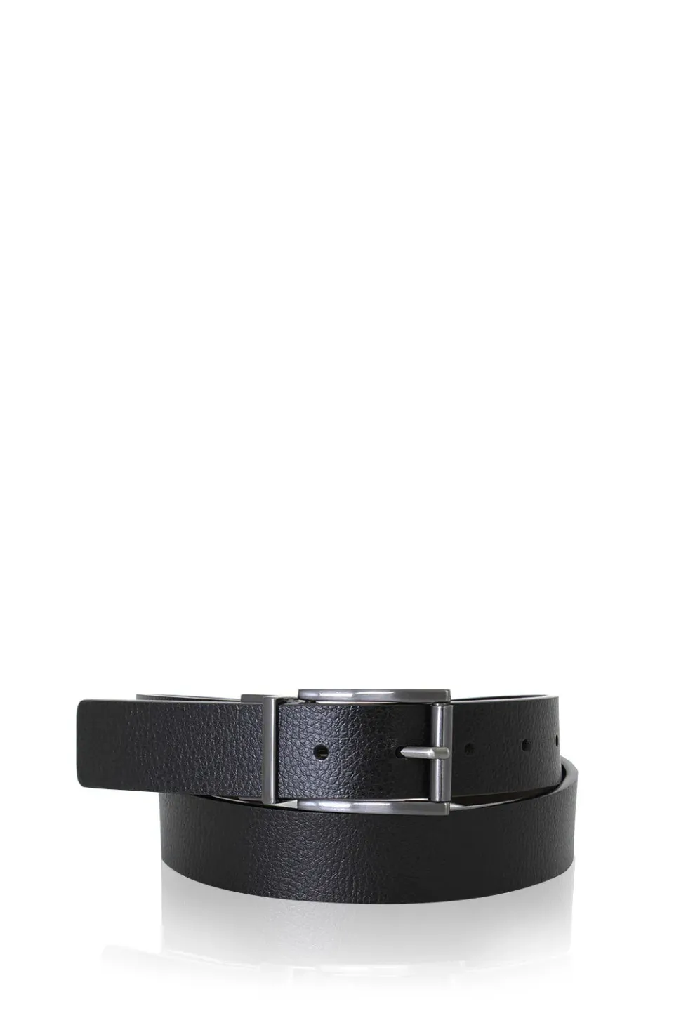 Swissgear Villars XLarge vendbar læderbælte sort/brun
