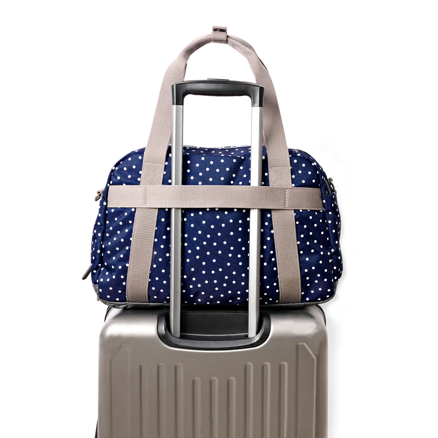 Roka Gatwick duffel Small navy polka dot håndbagage