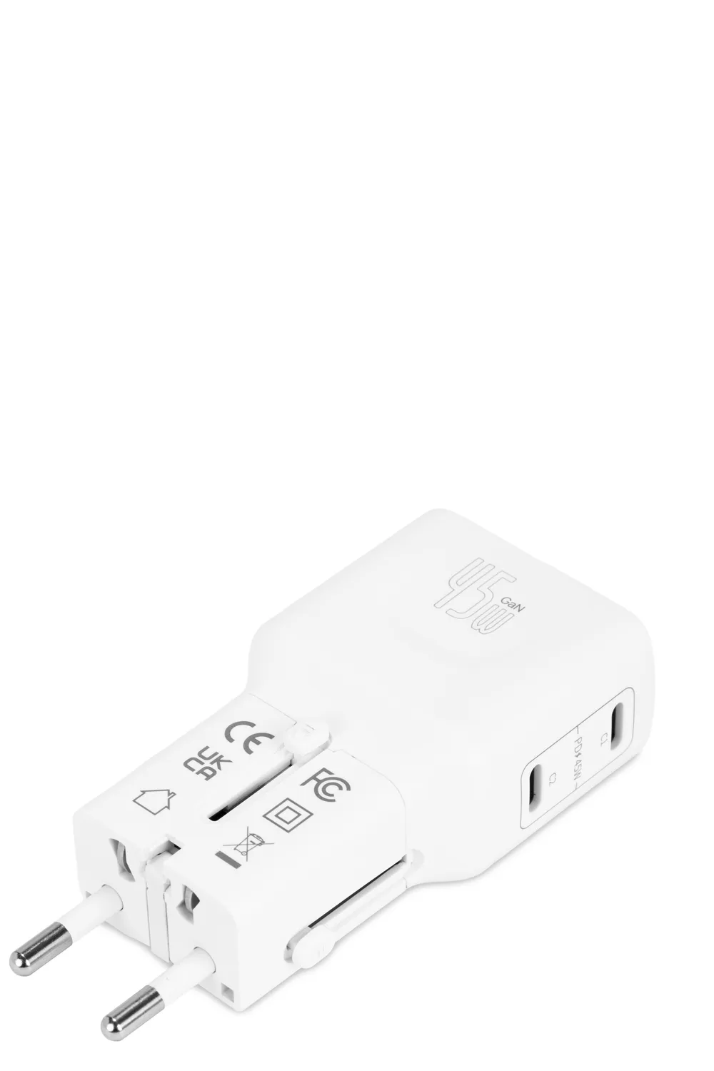 Swissgear Worldwide Fast Charger oplader hvid GaN