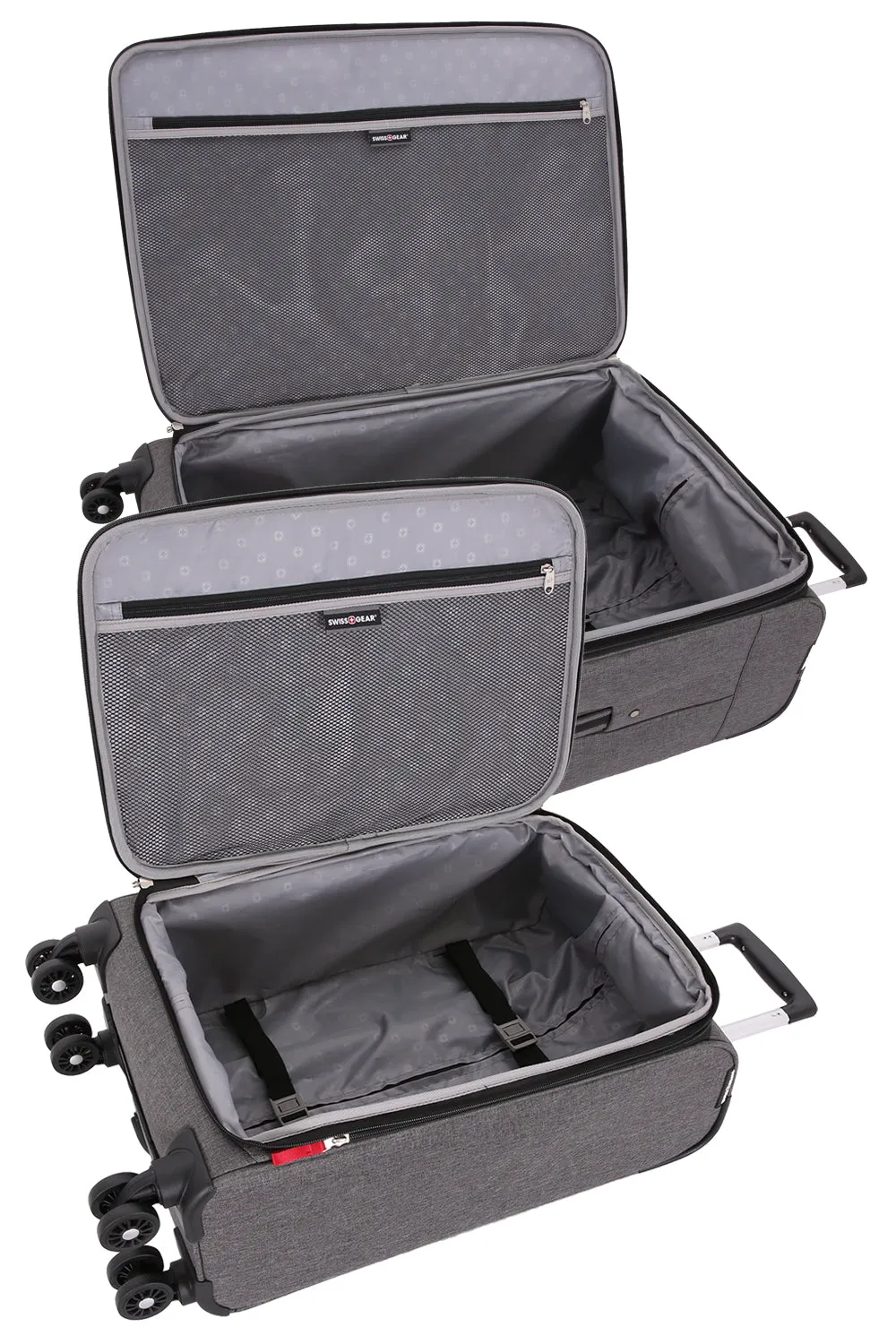 SwissGear 7738 kuffertsæt 2 kufferter grå udvidelig