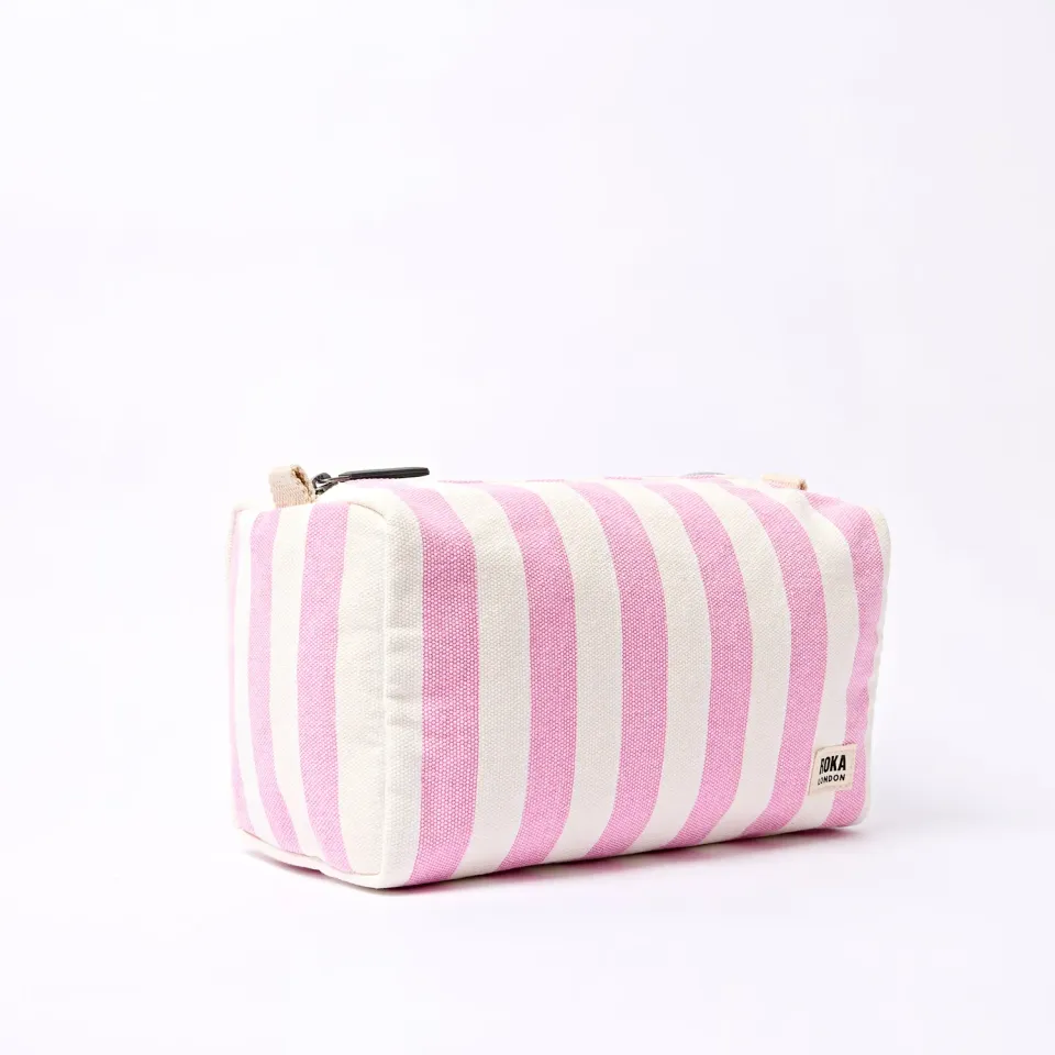 Roka London Maygrove toilettaske Sherbet Stripe Small vandafvisende
