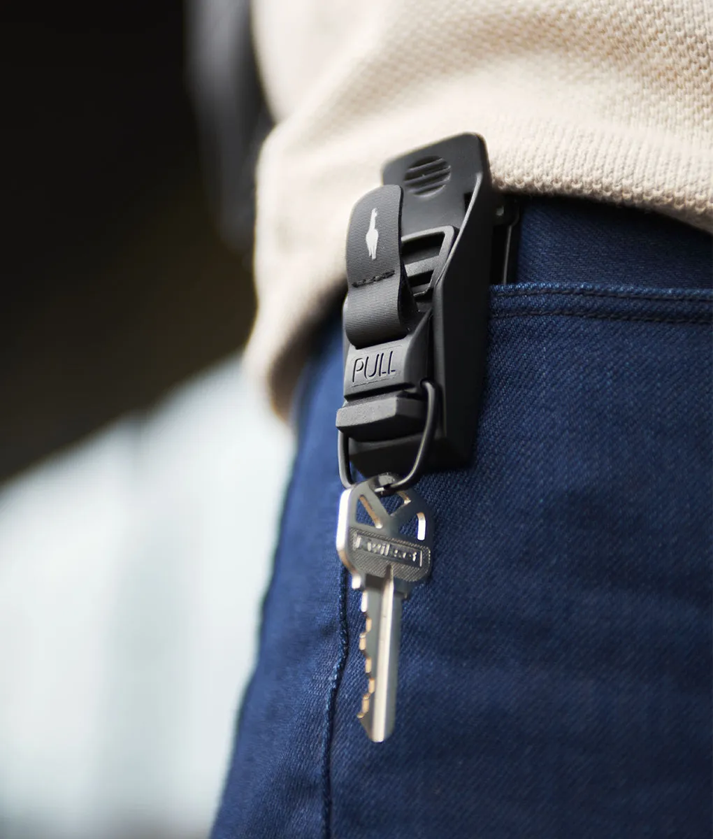Alpaka HUB Keychain nøglering sort til 8 nøgler