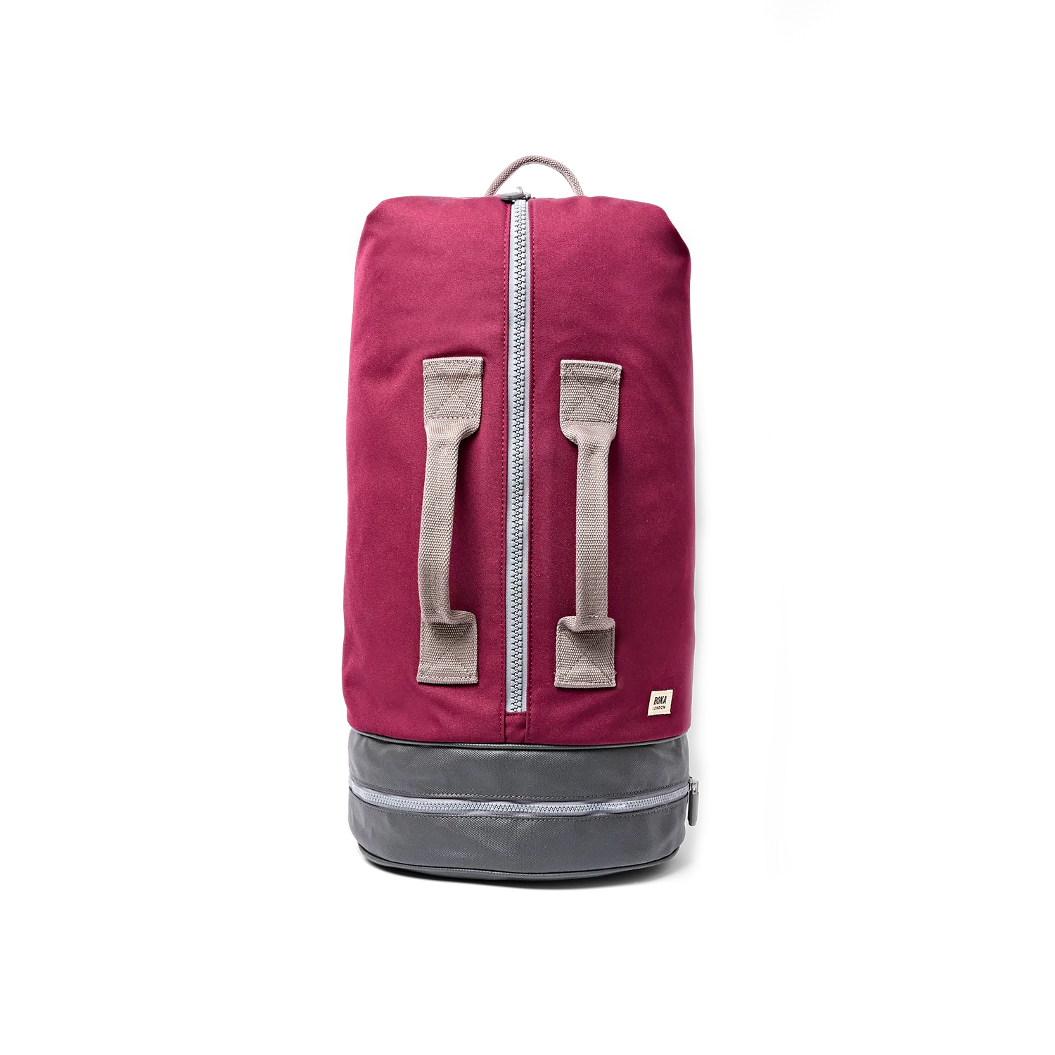 Roka London Heathrow duffel Large Cherry genbrugscanvas