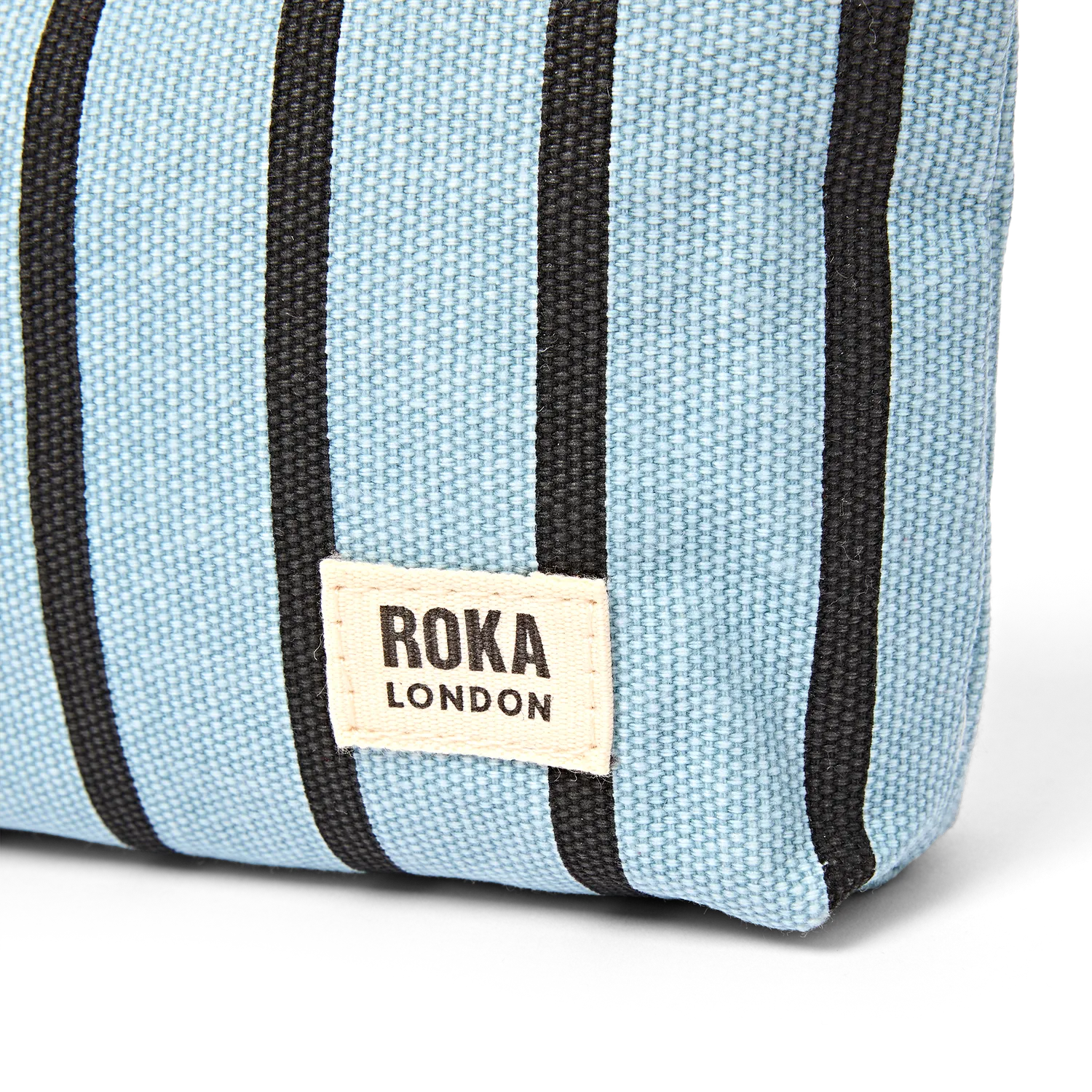 Roka London Maida Vale Blue Stripe pouch Small 1,2 liter