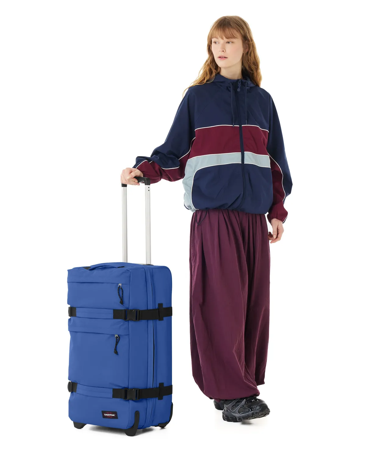 Eastpak Transit'r Plus M kuffert Medium blå 2 hjul