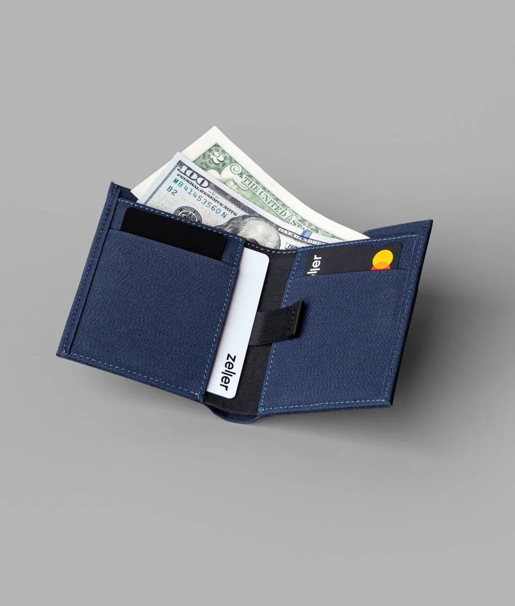 Alpaka ARK Bifold Cash Wallet pung blå Axoflux magnetluk