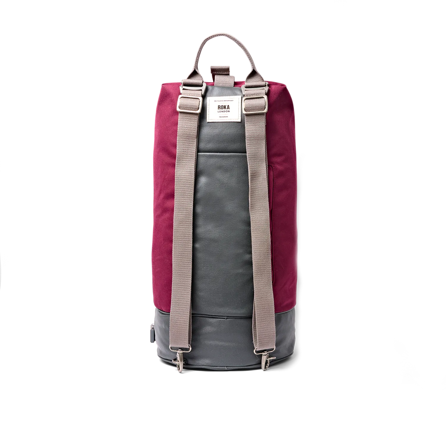 Roka London Heathrow duffel Large Cherry genbrugscanvas