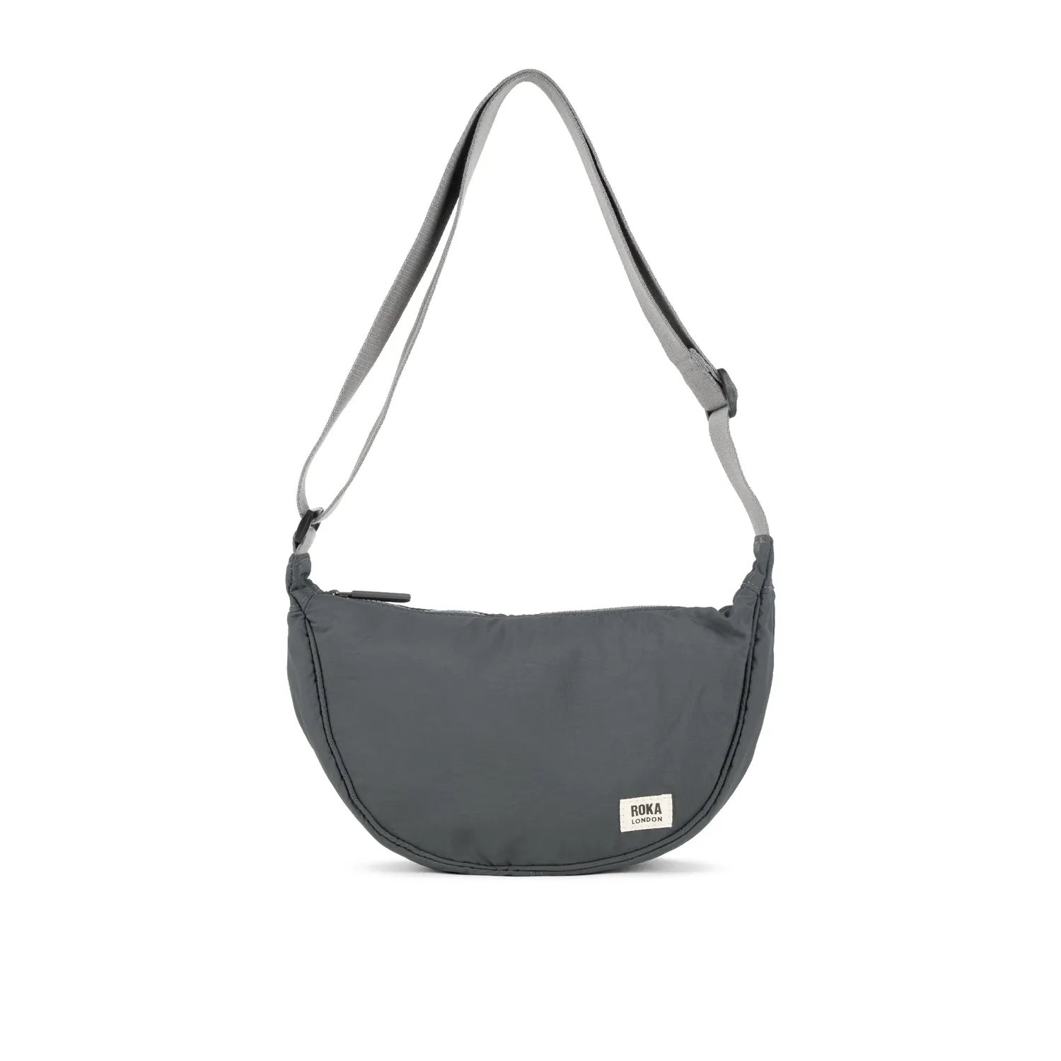 Roka London Farringdon Half Moon taske Small charcoal vandafvisende