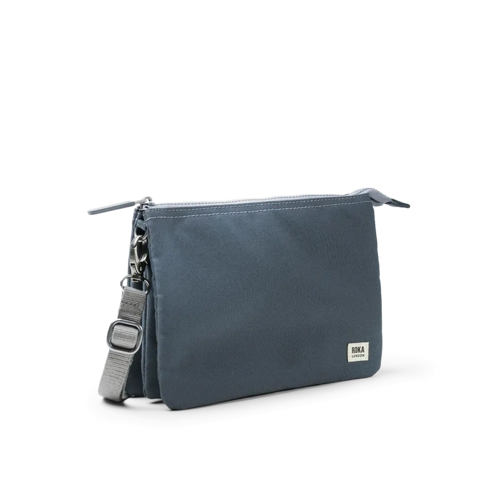 Roka London Carnaby crossbody taske XL smoke pung-taske