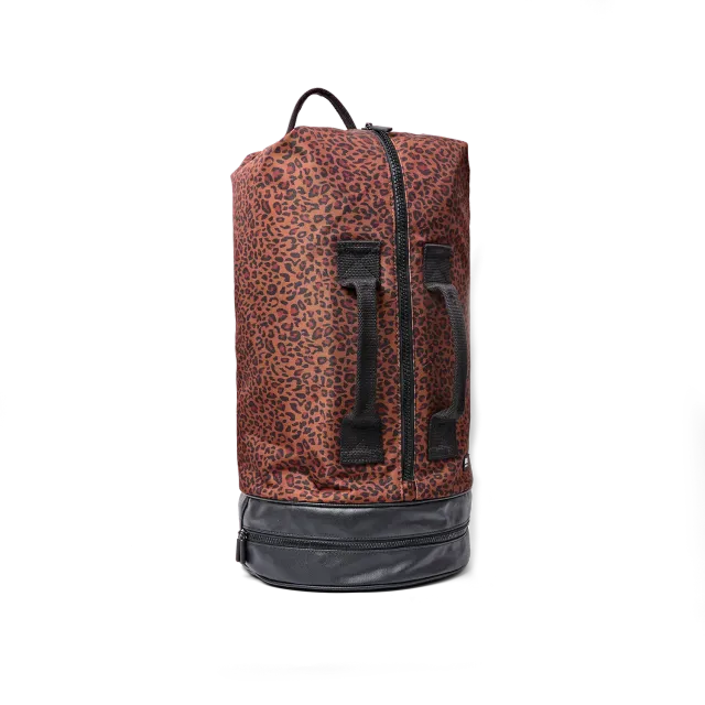 Roka Heathrow duffeltaske Corn Mini Leopard Large
