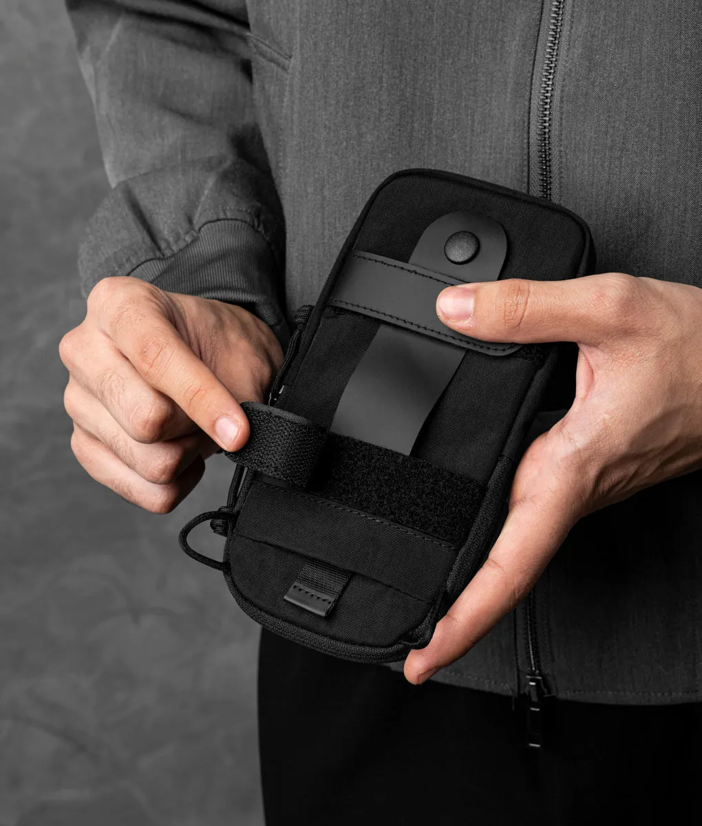 Alpaka Modular Shoulder Pocket Slim skuldertaske sort