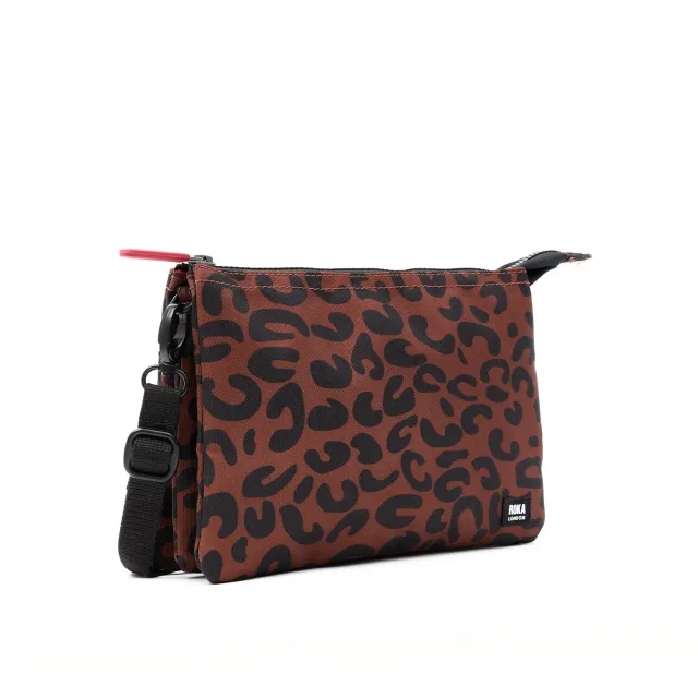 Roka London Carnaby XL crossbodytaske Scarlet Leopard print