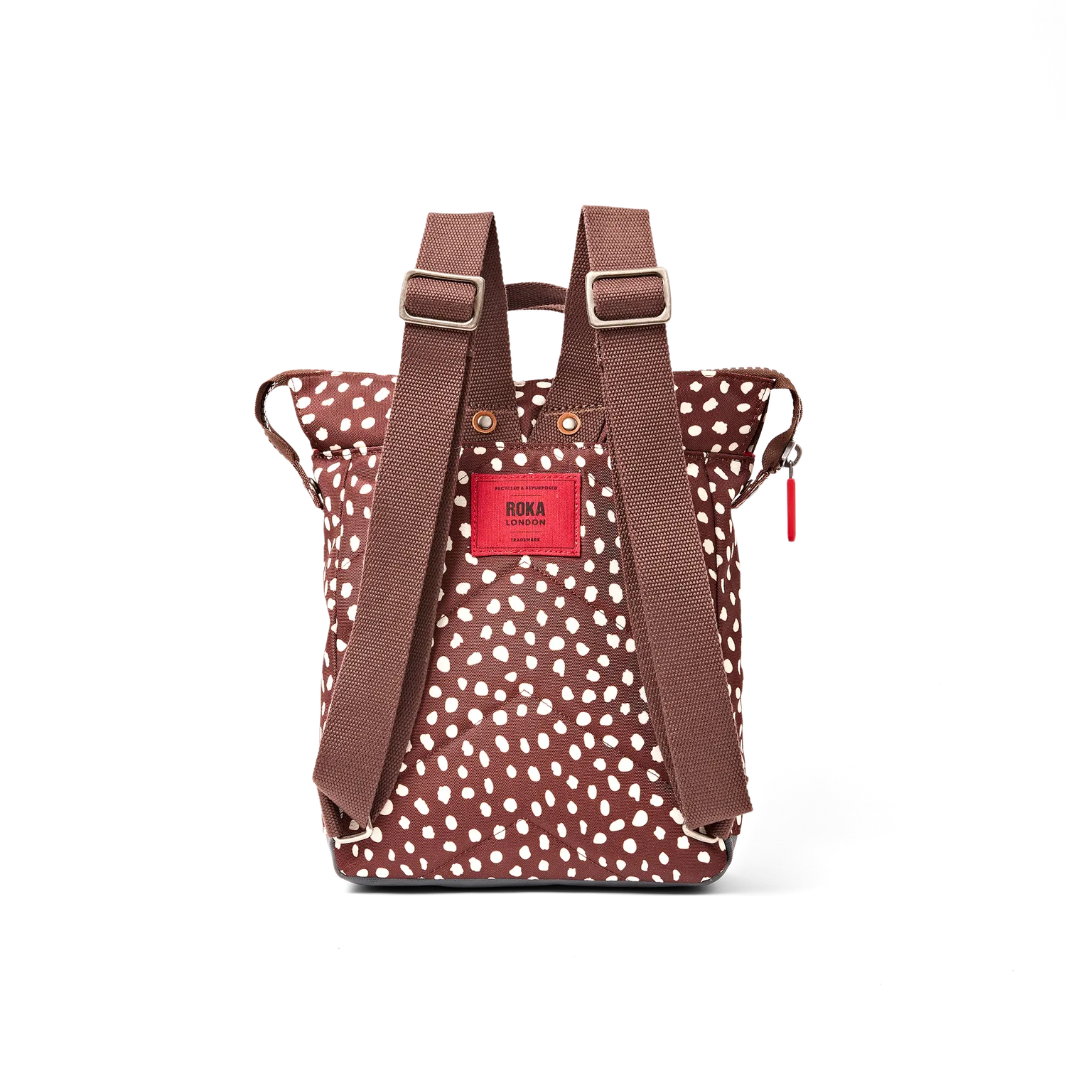 Roka London Bantry rygsæk Small brown dot 7,4 liter