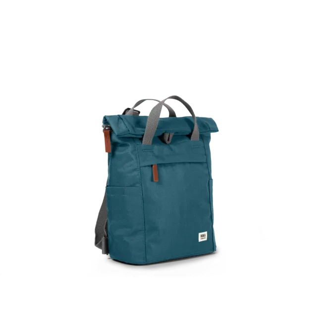 Roka London Finchley Teal rygsæk medium vandafvisende
