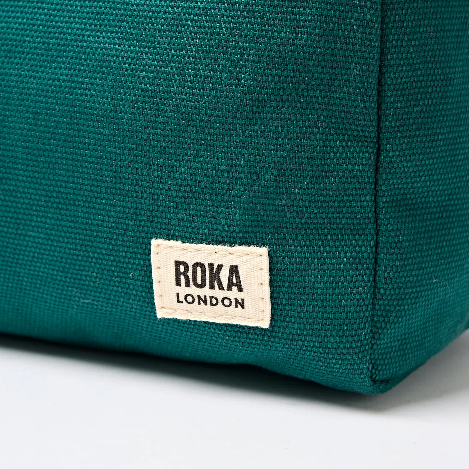 Roka London Maygrove toilettaske teal small vandafvisende