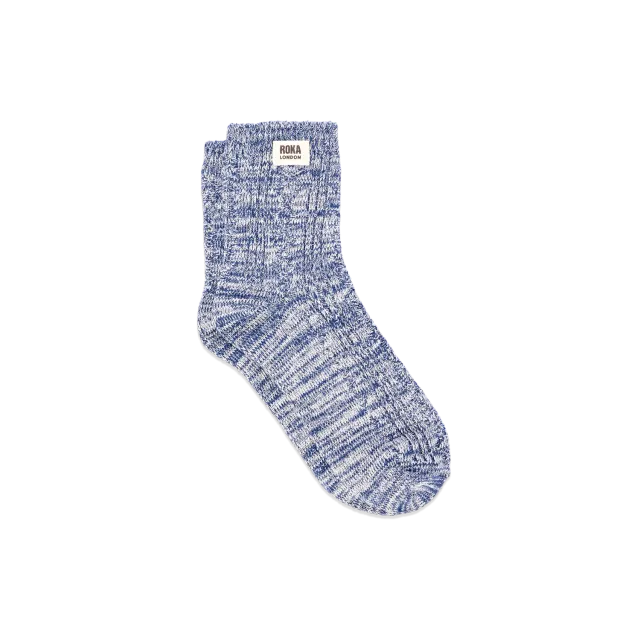 Roka London Wallace strømper Coastal Blue 36-42 dame