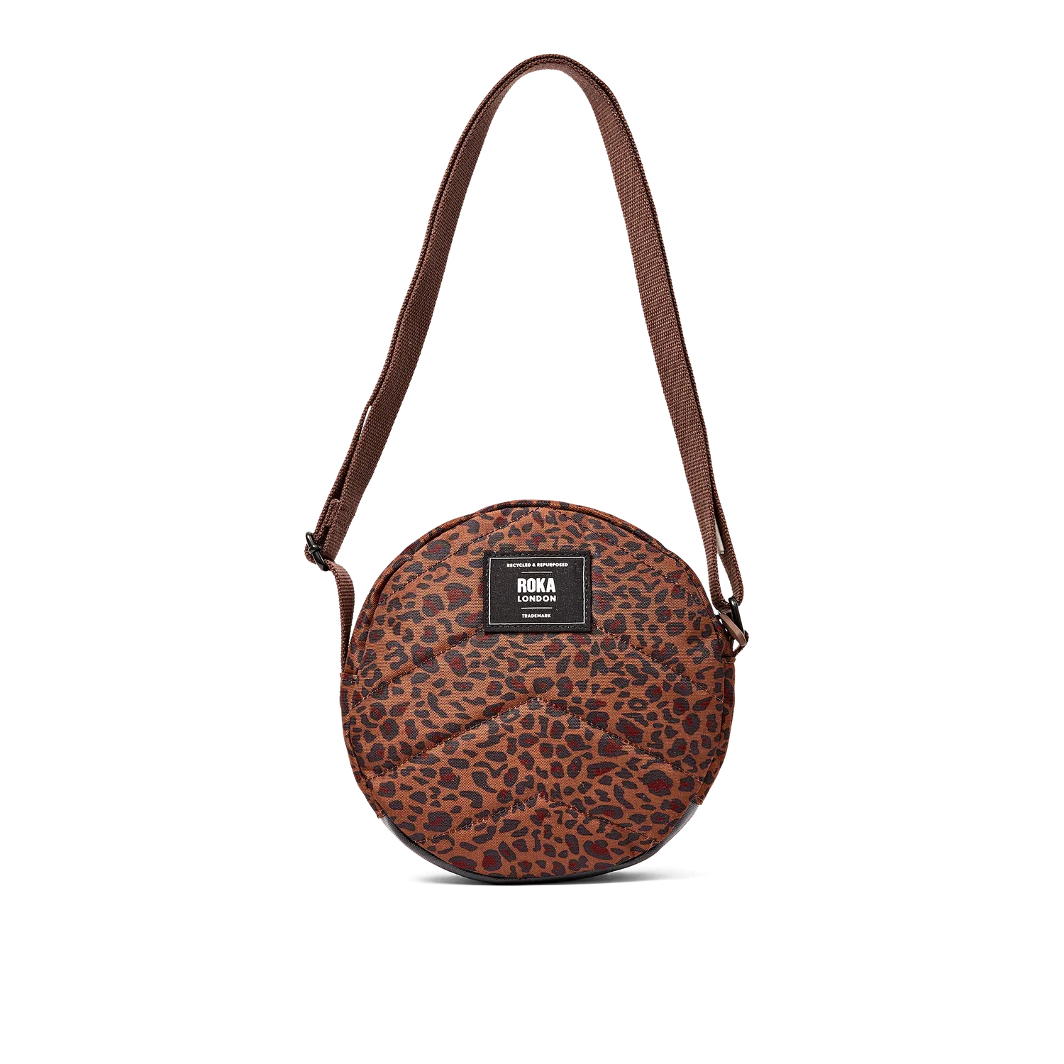 Roka London Paddington crossbody taske mini leopard lille