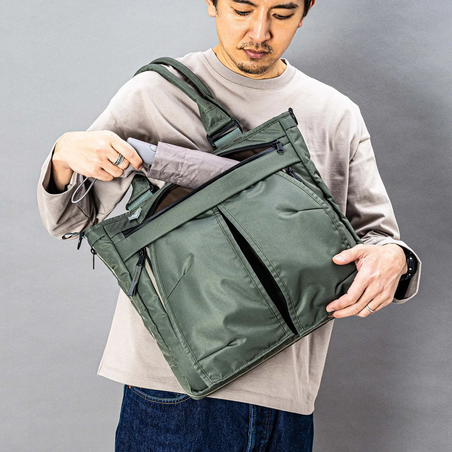 Harvest Label Urban HVT-0281 tote udvidelig genbrugsnylon