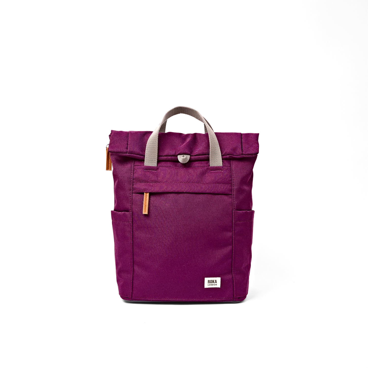 Roka London Finchley Cherry Lacquer rygsæk roll-top