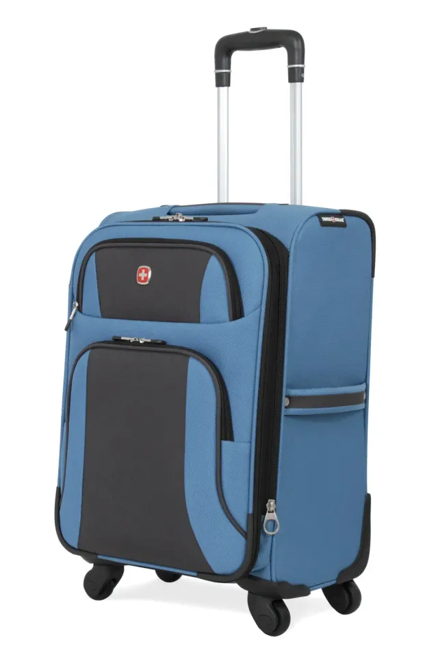 Swissgear 6110 Carry-On Spinner kuffert Blue Black kabine