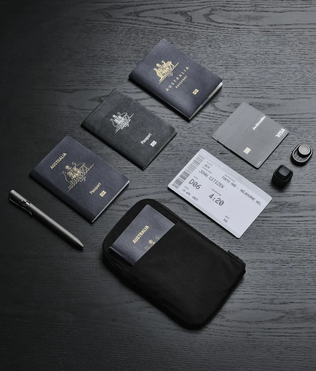 Alpaka Zip Rejsepung Travel Wallet sort RFID