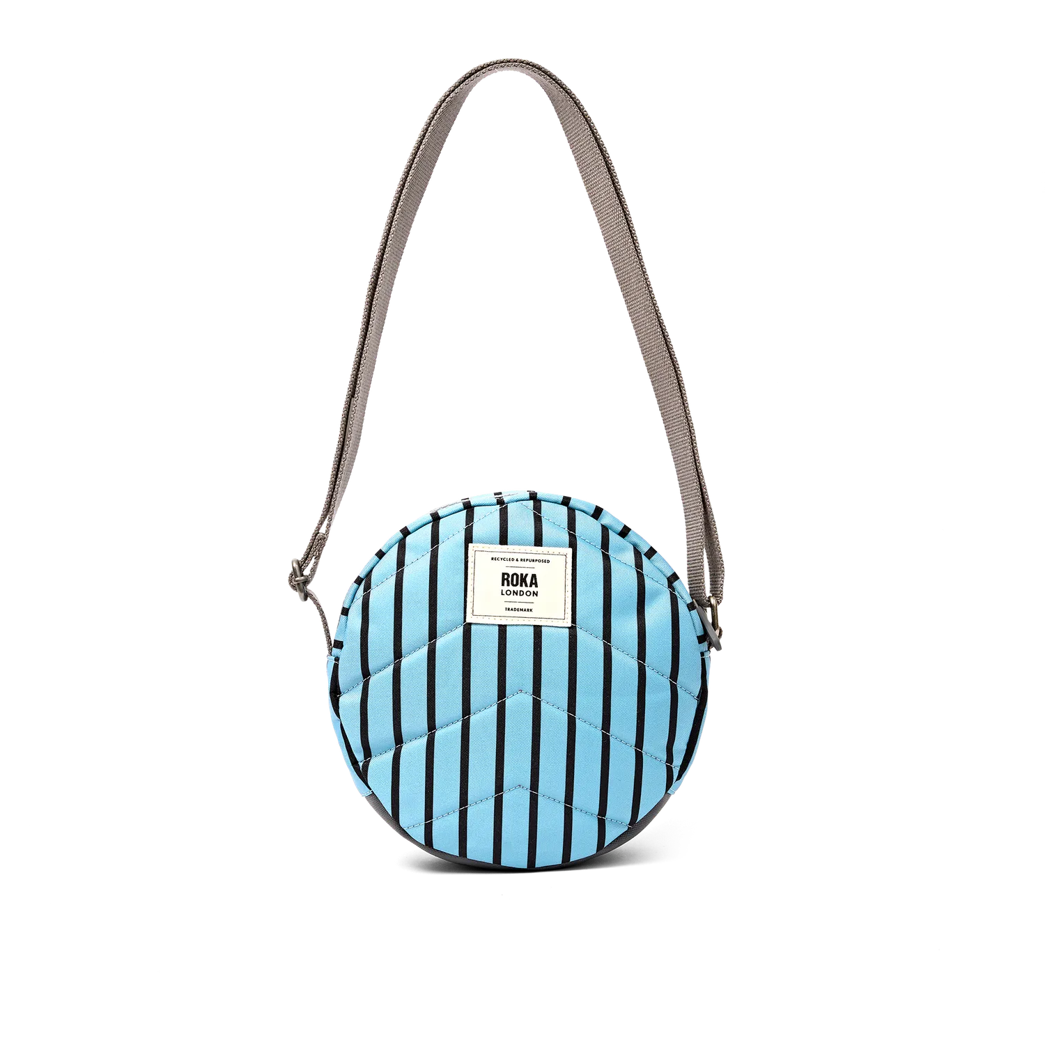Roka London Paddington crossbody taske Blue Stripe Small