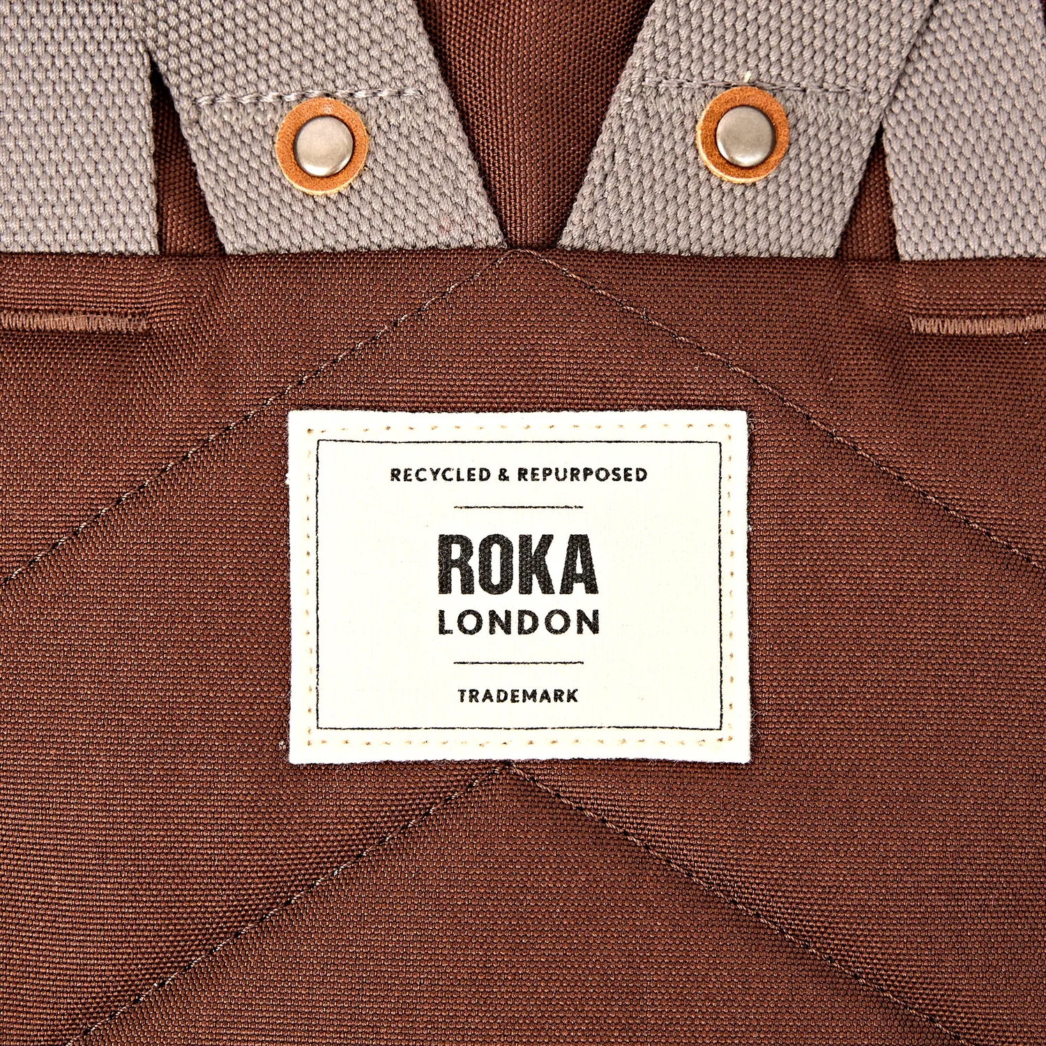 Roka London Finchley rygsæk Chocolate Medium laptoprum